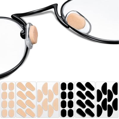 96 Pairs of Eyeglasses Nose Pads Glasses Support Nose Pads Soft Foam Self-Adhesive Nose Pads Sponge Anti-Slip Nose Pads for Sunglasses, Glasses, Children's Glasses (1 mm)