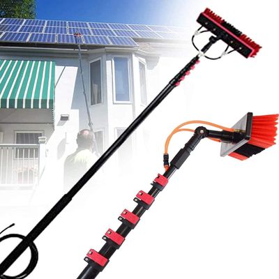 WZFANJIJ Window Cleaning Pole, Window Cleaning Brush Equipment, Window Cleaner Kit, Water/Hose Fed Pole, Cleaning Photovoltaic and Solar Panels,36FT/11M
