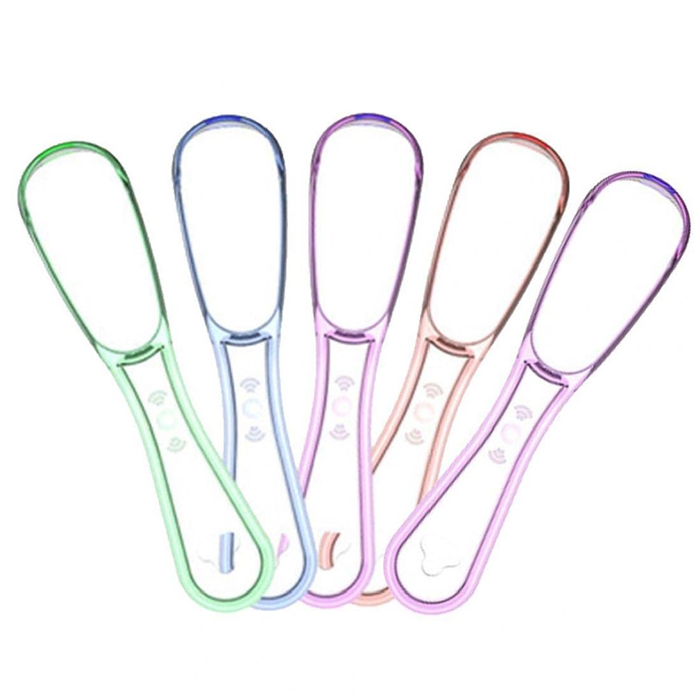 Froiny 5pcs Tongue Cleaner Tongue Scraping Brush Oral Hygiene Cleaning Tool Dental Care Supplies