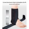 WILLQ Ankle Brace Adjustable Rigid Ankle Stabilizer for Protection Sprain Tendonitis Support Injury Recovery Ankle Wrap with Removable Aluminum Support Brace for Men Women and Children view 2