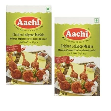 AACHI Chicken Lollypop Masala 50 GMS -TWIN PACK - PACK OF 2 (50 GMS X 2)