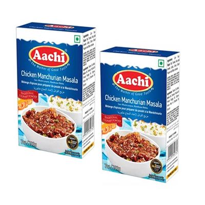 AACHI Chicken Manchurian Masala 200 GMS -TWIN PACK - PACK OF 2 ( 200 GMS X 2 )