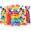 105 Pcs Rainbow Cellophane Treat Bags Bulk Rainbow Party Favor Goodie Gift Bags with Twist Ties for Candy Cookie Birthday Classroom Wedding Anniversary Baby Shower Party Supplies view 1