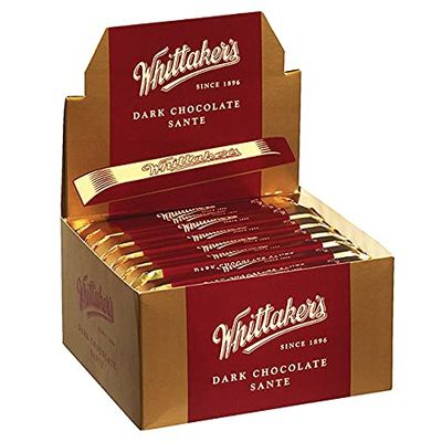Whittakers Dark Chocolate Sante Bar 25g (Pack of 48) (Made in New Zealand)