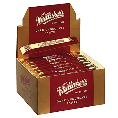 Whittakers Dark Chocolate Sante Bar 25g (Pack of 48) (Made in New Zealand)