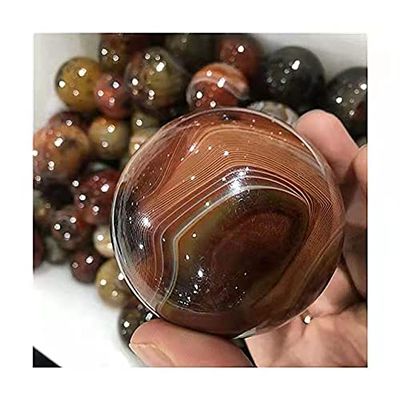 1pc Natural Quartz Sphere Agate Sardonyx Ball Crystals Healing Stones for Home Decoration 40mm