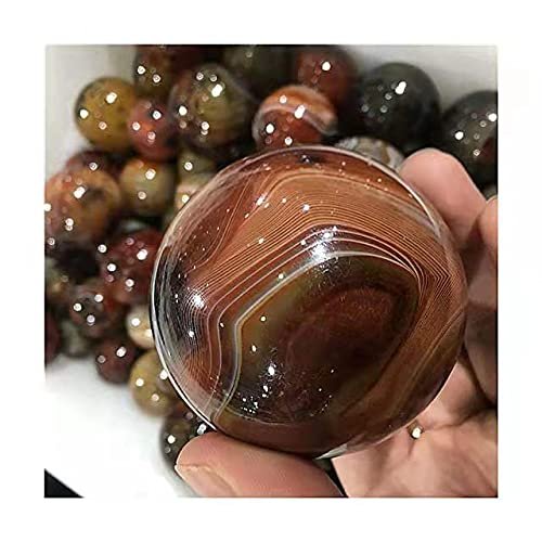 1pc Natural Quartz Sphere Agate Sardonyx Ball Crystals Healing Stones for Home Decoration 40mm