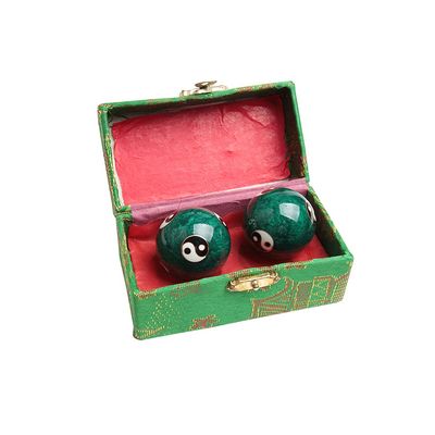 Acxico 2Pcs Chinese Health Exercise Stress Baoding Balls Relaxation Therapy YIN YANG