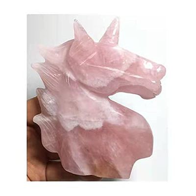 1pc Natural Crystal Crafts Jewelry Hand Engraving Rose Quartz Crystal for Decoration 120mm