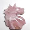 1pc Natural Crystal Crafts Jewelry Hand Engraving Rose Quartz Crystal for Decoration 120mm view 2