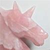 1pc Natural Crystal Crafts Jewelry Hand Engraving Rose Quartz Crystal for Decoration 120mm view 3