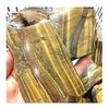 1pc Natural Healing Massage Coaster Stone Tiger Eye Stone Slice for Home Decoration view 4