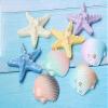 12pcs Sea Creatures Sea Shells Star Conch Cake Topper for Birthday Party Baby Shower Wedding Cake Decorations view 2