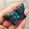 1pc Natural Blue Hand Carved Polished Crystal Stone Labradorite Butterfly for Gift 2inch view 3