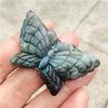 1pc Natural Blue Hand Carved Polished Crystal Stone Labradorite Butterfly for Gift 2inch view 4