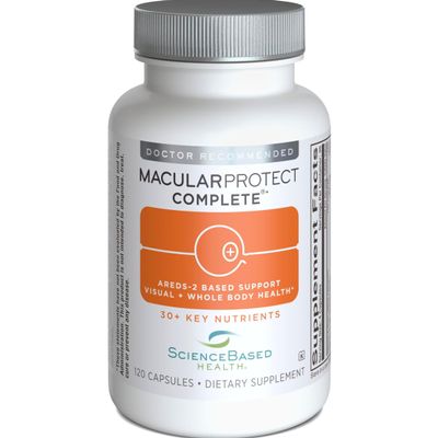 ScienceBased Health MacularProtect Complete  AREDS 2 Eye Health Supplement & Daily Multivitamin  30+ Nutrients with Lutein & Zeaxanthin  Supports Vision & Whole Body Health  120 Capsules