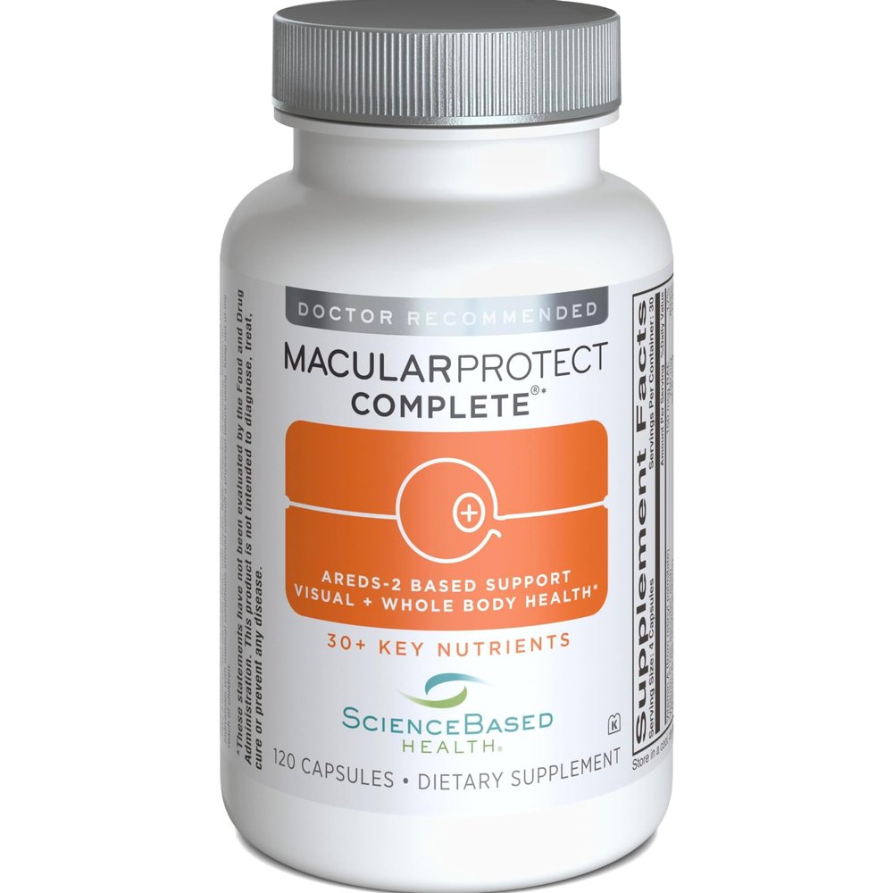 ScienceBased Health MacularProtect Complete  AREDS 2 Eye Health Supplement & Daily Multivitamin  30+ Nutrients with Lutein & Zeaxanthin  Supports Vision & Whole Body Health  120 Capsules