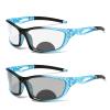 COTIA Men's Outdoor Driving Sports Photochromic Bifocal Reading Glasses Cycling Classic Reader Magnification Presbyopic Eyeglasses (blue, 3.75) view 1