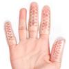 Sumifun Clear Finger Cots with Air Holes, 8PCS Silicone Finger Protectors Sleeves, Reusable Rubber Thumb Support for Wounds, Trigger Finger, Eczema, Hand Cracking, Arthritis (6PCS small + 2PCS big) view 1