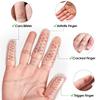 Sumifun Clear Finger Cots with Air Holes, 8PCS Silicone Finger Protectors Sleeves, Reusable Rubber Thumb Support for Wounds, Trigger Finger, Eczema, Hand Cracking, Arthritis (6PCS small + 2PCS big) view 2