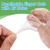 Sumifun Clear Finger Cots with Air Holes, 8PCS Silicone Finger Protectors Sleeves, Reusable Rubber Thumb Support for Wounds, Trigger Finger, Eczema, Hand Cracking, Arthritis (6PCS small + 2PCS big) view 3