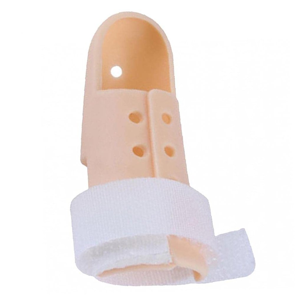 Froiny 1pc Metacarpal Finger Splint Plastic Hand Brace Stabilizer for Broken Fingers Straightening Arthritis Knuckle Immobilization, Yellow, One Size