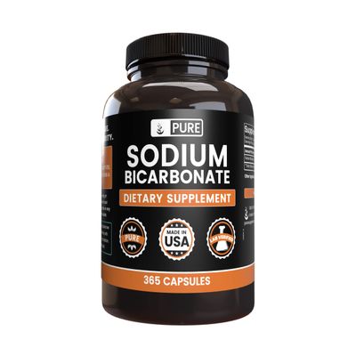 Pure Original Ingredients Sodium Bicarbonate (365 Capsules) No Magnesium Or Rice Fillers, Always Pure, Lab Verified