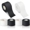 4 Pcs Pre Wrap Tape Athletic Finger Wrist Tape Sports No Sticky Residue Very Strong Easy Tear First Aid Injury Wrap for Athletes Trainers Boxing, 1.5 Inch x 33 Feet (Black, White) view 1