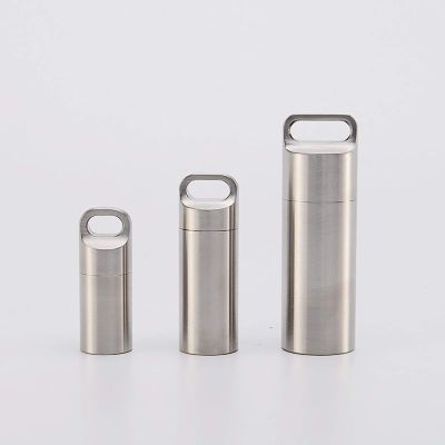 Pill Container Pill Holder, Durable Pill Box Bottle Holder for Men Women Purse Pocket Outdoor L+M+S