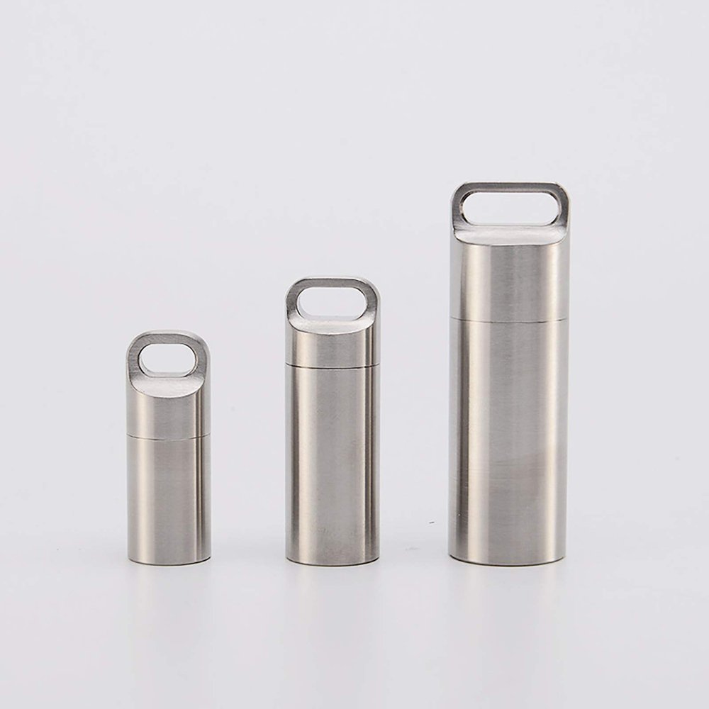 Pill Container Pill Holder, Durable Pill Box Bottle Holder for Men Women Purse Pocket Outdoor L+M+S