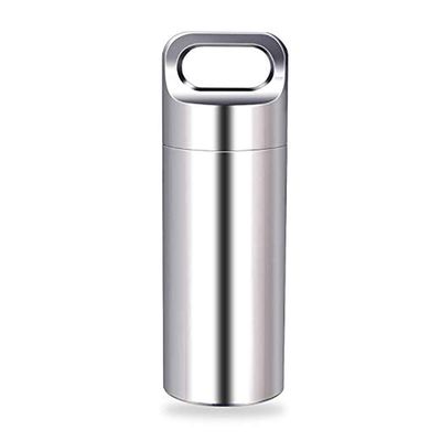 Pill Container Pill Holder, Durable Pill Box Bottle Holder for Men Women Purse Pocket Outdoor Small
