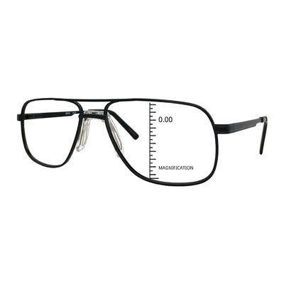 ProEyes 48, 48, Big Men Progressive Blue Light Blocking Readers, 0 Strength on Top Lens (Black, 3.00)