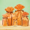 Frost Ribbon Gift Bags Small, Orange, Pack of 40 view 2