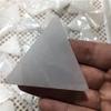 1pc White Folk Crafts Healing Crystal Stone Selenite Triangular Slice for Home Decoration view 3