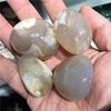 1pc Natural Pink Flower Shape Cherry Blossom Agate Palm Stone for Gift 200g view 2