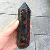 1pc Natural Crystal Handicraft Towers Handicraft Blood Stone Wand Point for Decoration 600-700g view 1