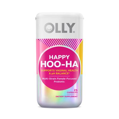 OLLY Happy Hoo-Ha Capsules, Probiotic for Women, 25 capsules (Pack of 1)