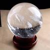 1pc White Smelting Stone Big feng Shui Clear Quartz Crystal Ball for Decoration 200mm view 4
