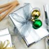 RUSPEPA Silver Metallic Wrapping Paper - Solid Color Paper Perfect for Wedding, Birthday, Christmas, Baby Shower - 17 Inches X 32.8 Feet view 2