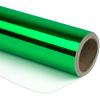 RUSPEPA Green Metallic Wrapping Paper - Solid Color Paper Perfect for Wedding, Birthday, Christmas, Baby Shower - 17 Inches X 32.8 Feet view 1