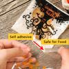 160 Pcs Halloween Cellophane Clear Treat Bags Self Adhesive Candy & Cookie Bags for Halloween Party Favors Supplies view 2