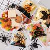 160 Pcs Halloween Cellophane Clear Treat Bags Self Adhesive Candy & Cookie Bags for Halloween Party Favors Supplies view 3