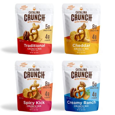 Catalina Crunch Mix Keto Snack Mix Variety Pack | Keto Friendly, Low Carb, Protein Snacks, 6 oz (Pack of 4)
