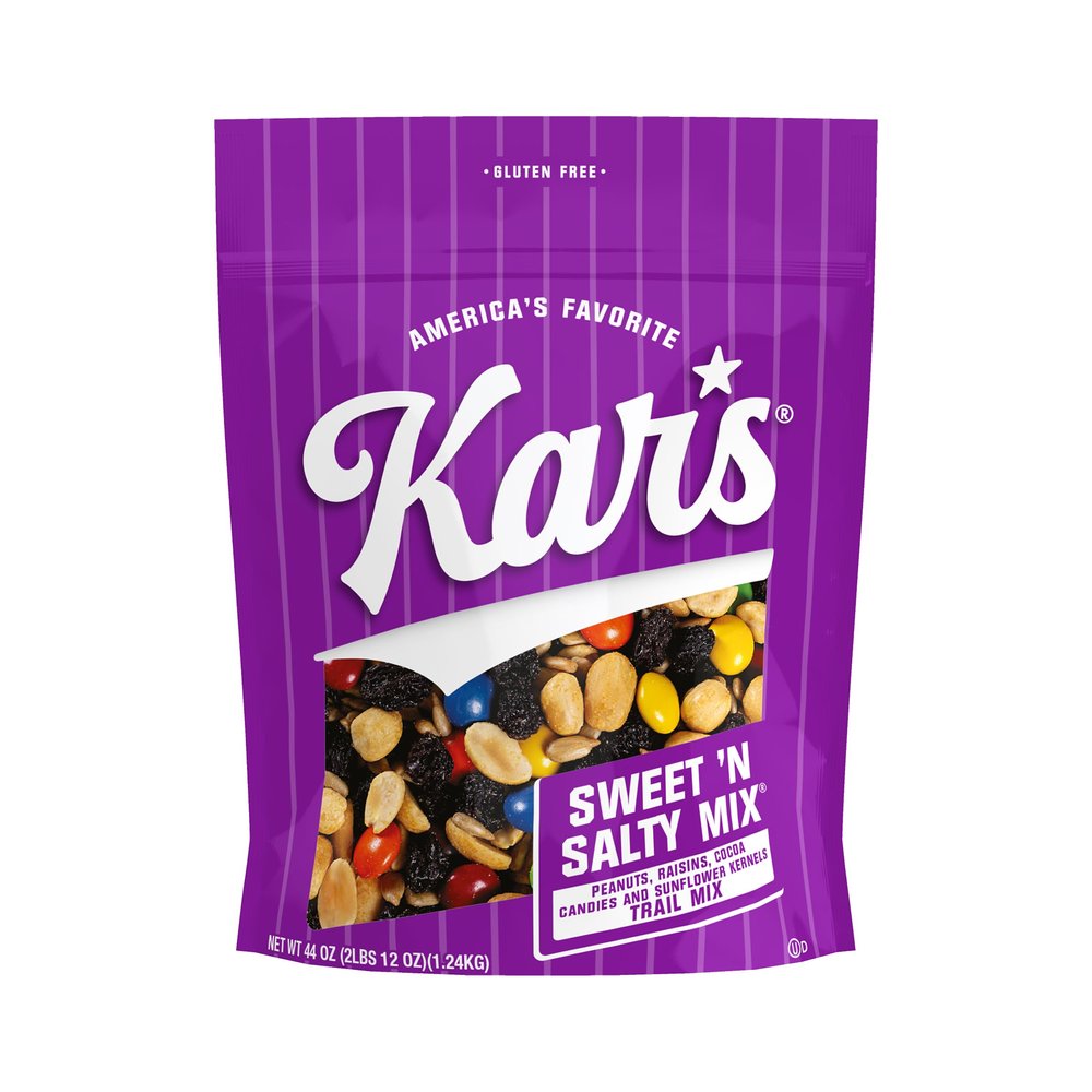 Kars Nuts Sweet N Salty Trail Mix, 44 oz Resealable Pouch (Pack of 6), Gluten-Free Trail Mix Snack