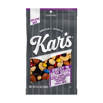 Kars Nuts Sweet N Salty Select Trail Mix, 5.5 oz  Grab & Go Bags, Individual Snack Packs (Pack of 12), Gluten-Free Trail Mix Snack