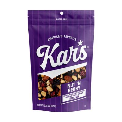 Kars Nuts Nut N Berry Trail Mix, 13.25 oz Resealable Pouch (Pack of 6), Gluten-Free Trail Mix Snack