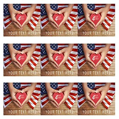 4th of July (Nr5) - Edible Cake Strips - 2.5" x 10.5" Strips (3 pieces/sheet)