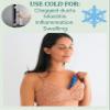 Breast Heating Pad & Cooling Gel Packs (x2) | Ice & Heat Therapy for Breastfeeding, Post Surgery Recovery, Mastectomy, Augmentation, Reduction | Hot & Cold view 3