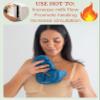 Breast Heating Pad & Cooling Gel Packs (x2) | Ice & Heat Therapy for Breastfeeding, Post Surgery Recovery, Mastectomy, Augmentation, Reduction | Hot & Cold view 4