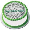 100 dollar bills - Edible Cake Topper - 10" round view 2